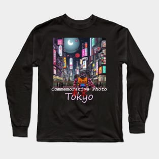 Japan Shibuya Commemorative Photo in TOKYO by Kana Kanjin Long Sleeve T-Shirt